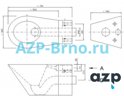 Безопасный нержавеющий подвесной унитаз для инвалидов BSNZ 01 INV AZP Brno Чехия (фото, схема) Безопасный нержавеющий подвесной унитаз для инвалидов BSNZ 01 INV AZP Brno Чехия (фото, схема)